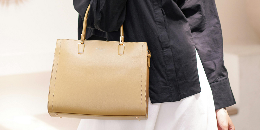 Shopper, Damen, strukturiert, klassisch, beige Farbe, elegant, alltagstauglich