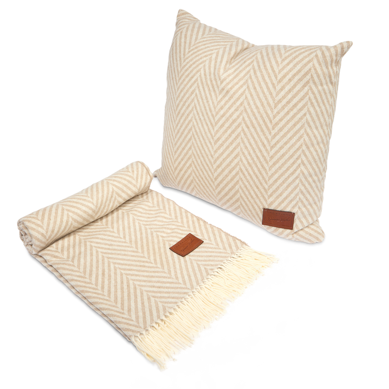 The Bridge Pillow and Blanket