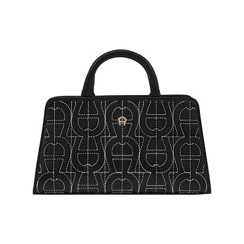 black with pattern / S