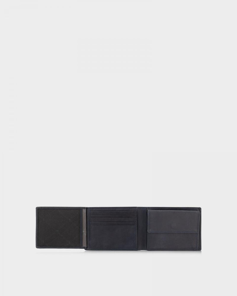 Braun Büffel Arezzo RFID blue wallet