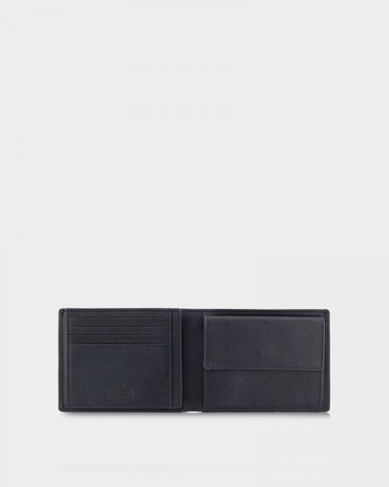 Braun Büffel Arezzo RFID blue wallet