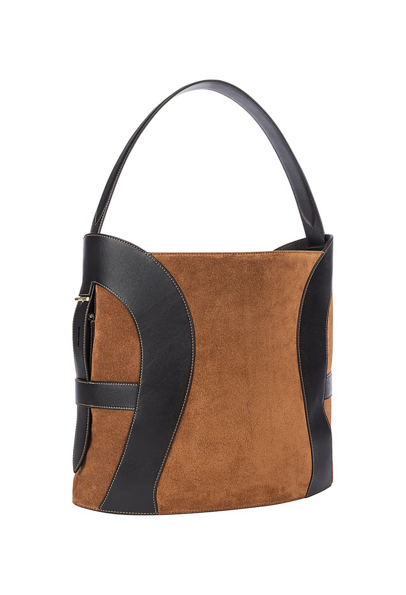Aigner Deborah Bucket Bag Suede