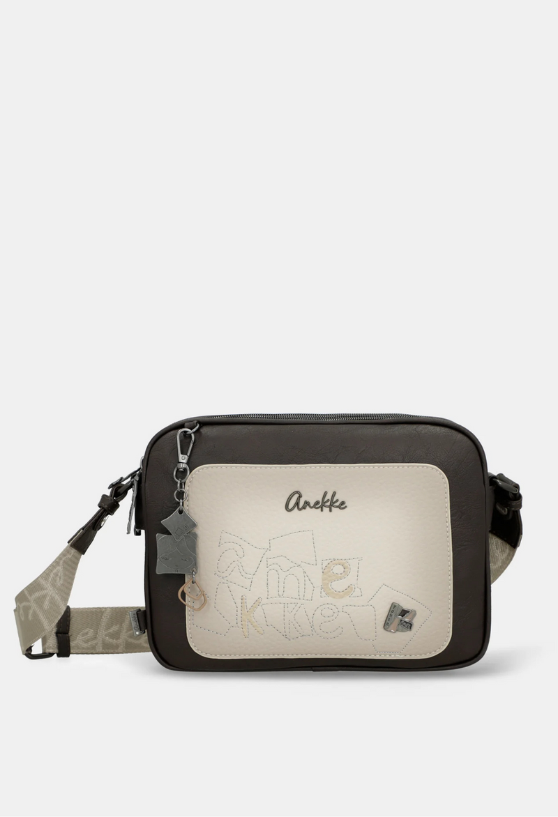 Anekke Bloom Bolso de bandolera con tres compartimentos