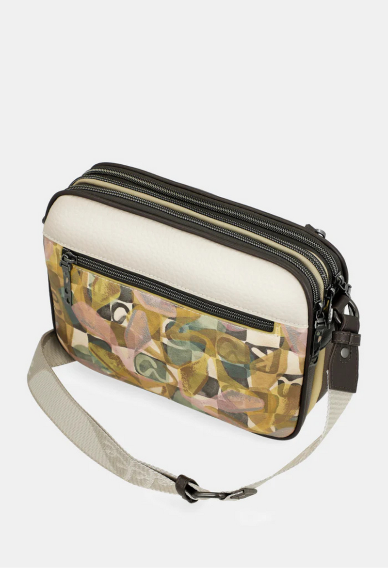 Anekke Bloom Bolso de bandolera con tres compartimentos