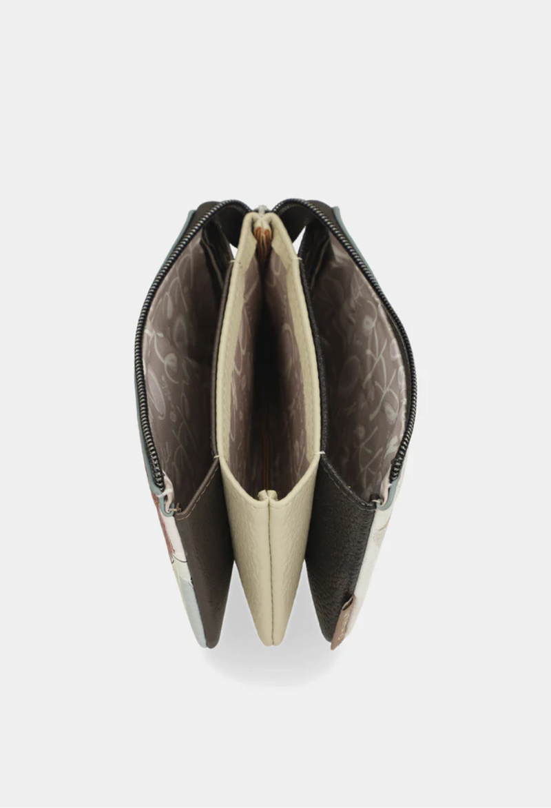Anekke Sophia three-compartment wallet