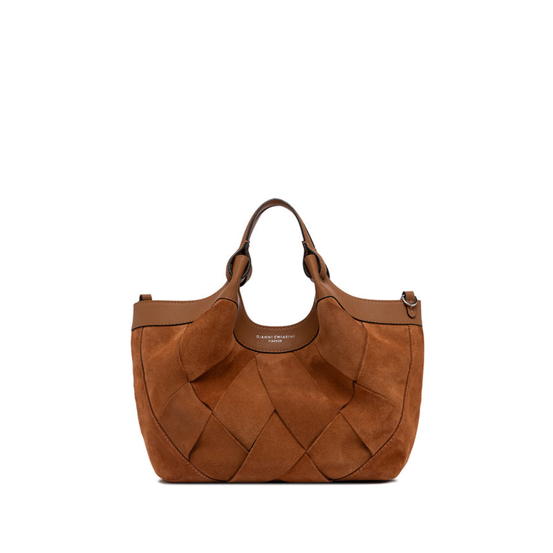 Gianni Chiarini Dua Sac seau en cuir velours tressé