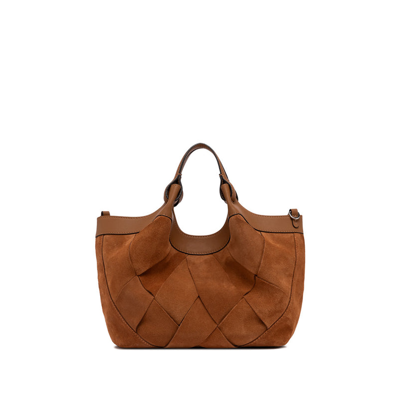 Gianni Chiarini Dua Sac seau en cuir velours tressé
