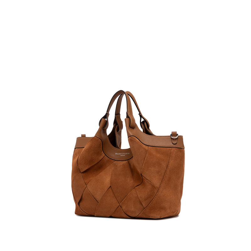 Gianni Chiarini Dua Sac seau en cuir velours tressé
