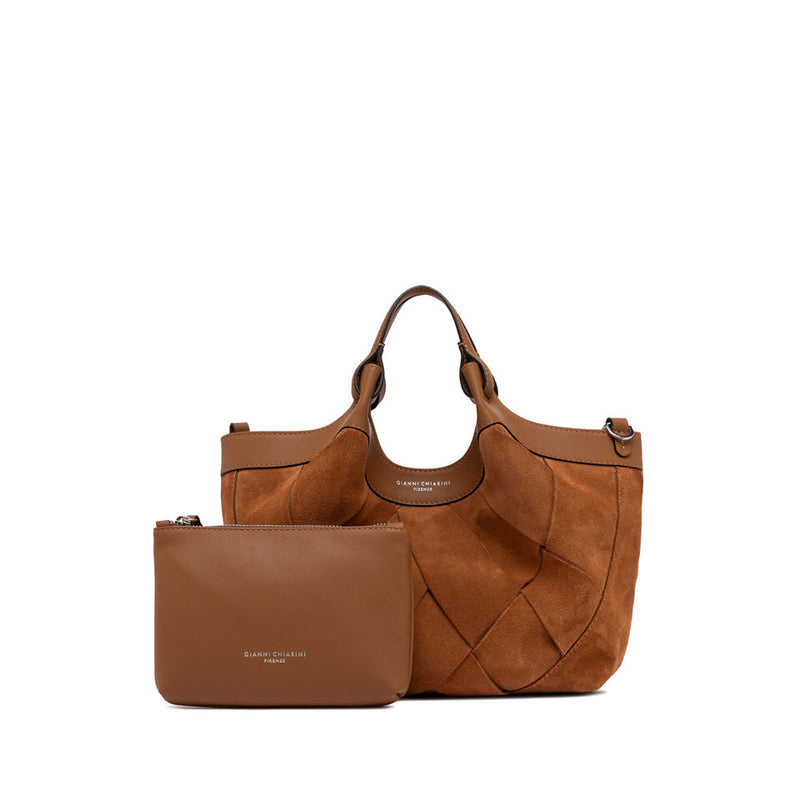Gianni Chiarini Dua Sac seau en cuir velours tressé