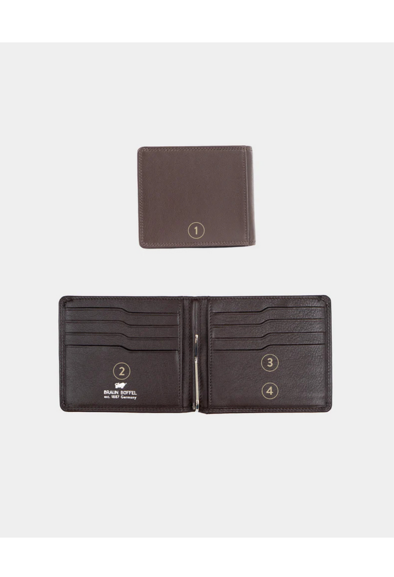 Braun Büffel Golf 8CS RFID dollarclip