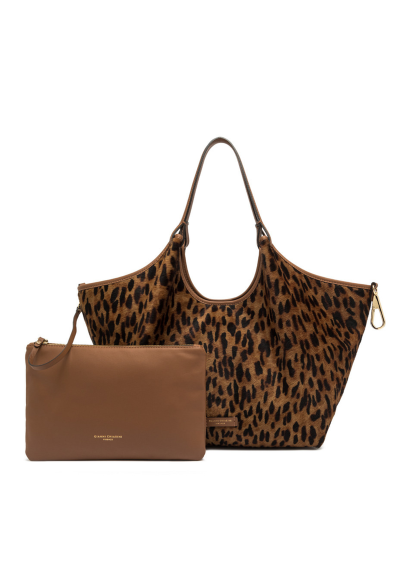 Gianni Chiarini Dua Bucket Bag with Cavallino effect
