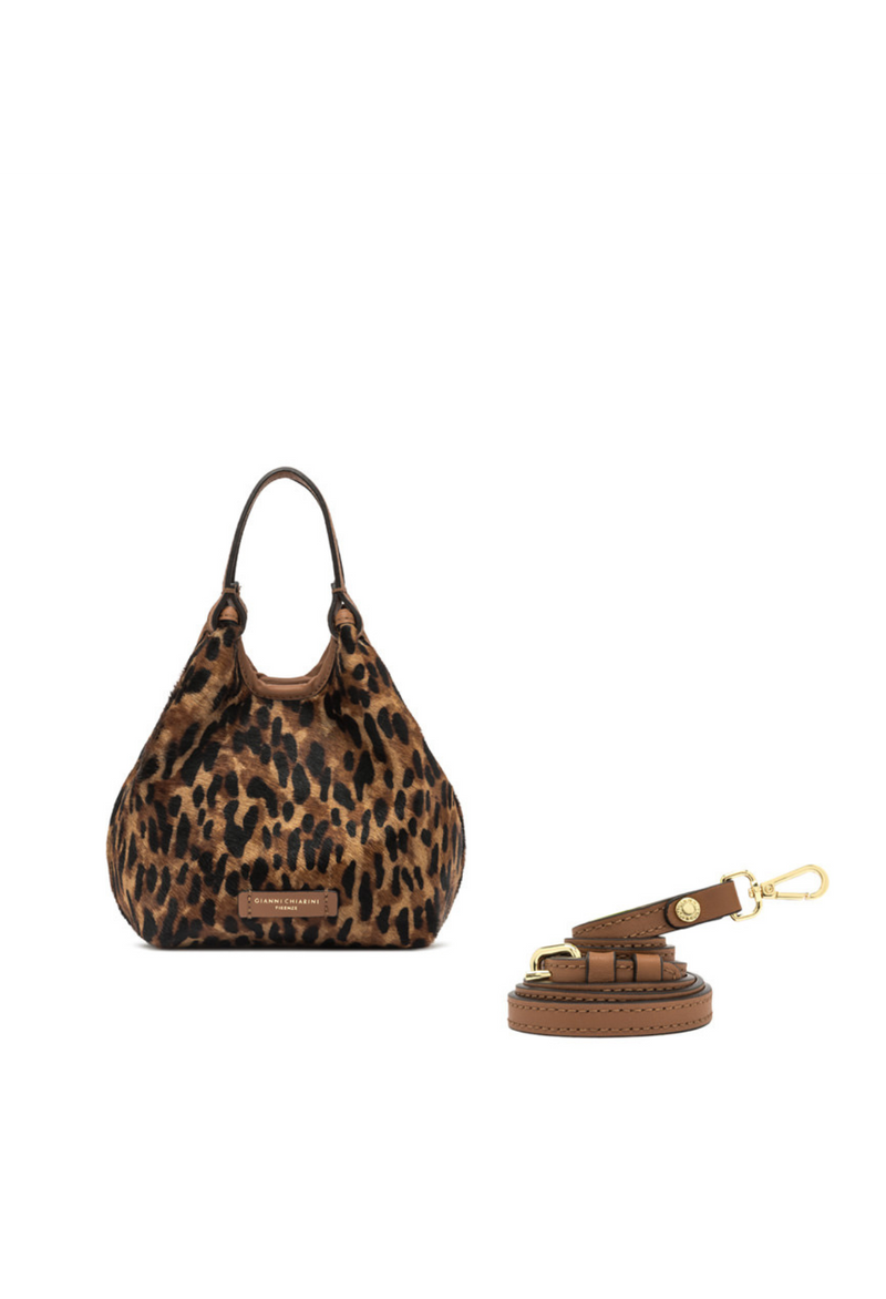 Gianni Chiarini Dua Bucket Bag with Cavallino effect