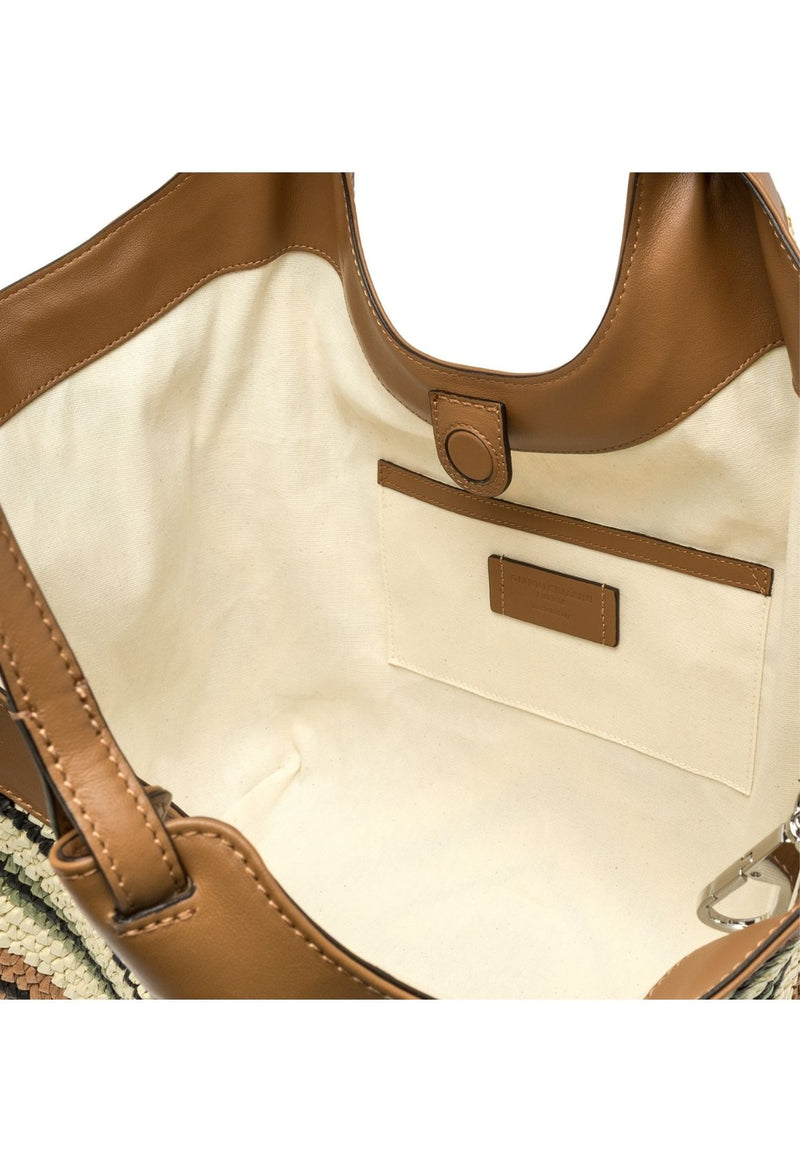 Gianni Chiarini Dua Borsa a secchiello Paglia