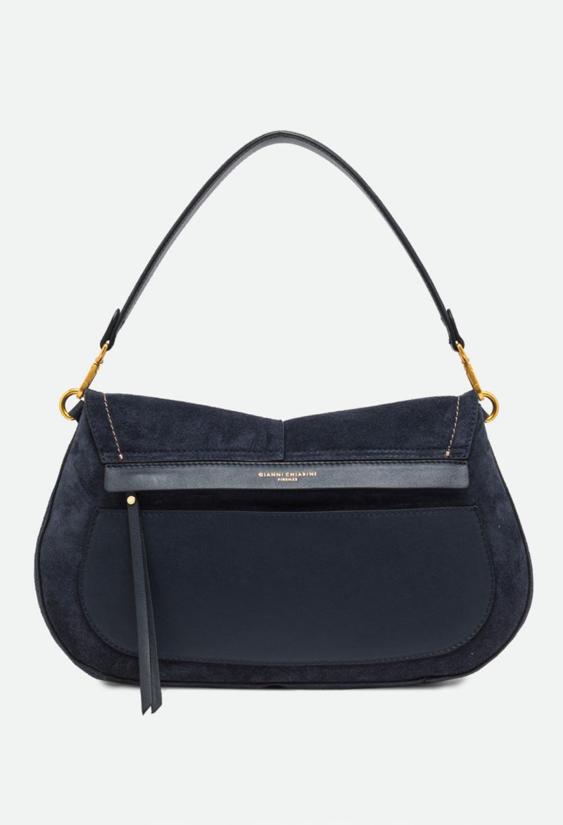 Gianni Chiarini Helena Round Suede Flap Bag