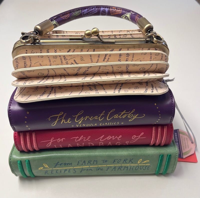 Vendula London Travelling Library Bookshop Riemenhandtasche