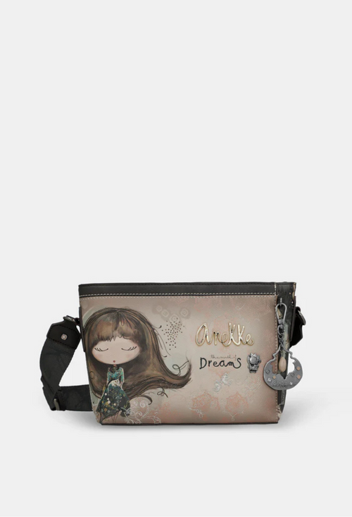 Beige oscuro con estampado / M