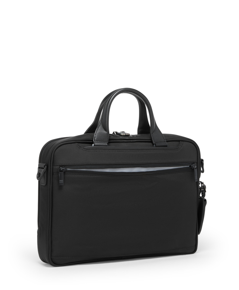 Tumi Alpha 4 Borsa da lavoro nera in nylon balistico FXT