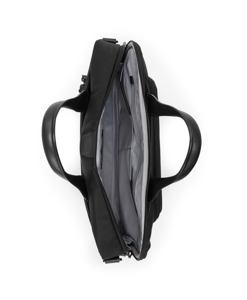 Tumi Alpha 4 Borsa da lavoro nera in nylon balistico FXT