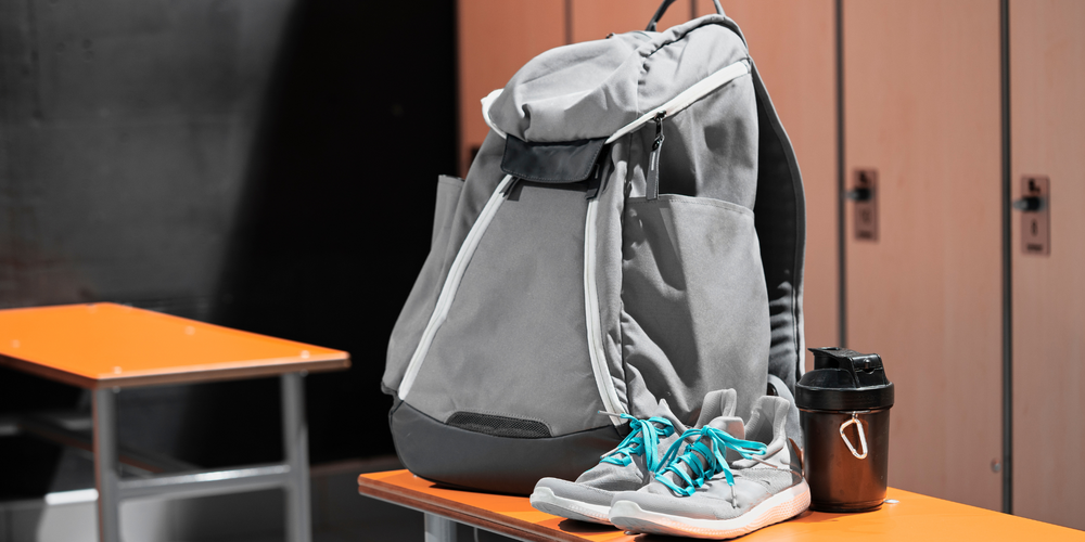 Sportrucksack, Fitness, funktional, geräumig, grau, Training