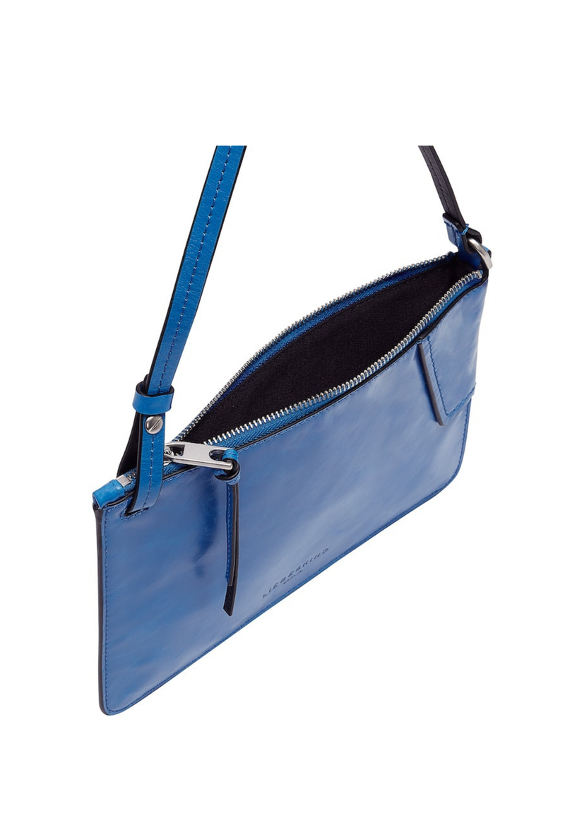 Liebeskind Berlin Mila Pochette Stropicciata Pool Borsa con Cerniera