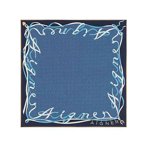 blau mit Muster