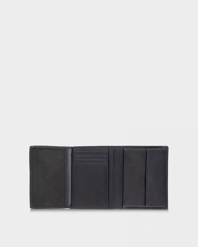 Braun Büffel Arezzo RFID blue wallet