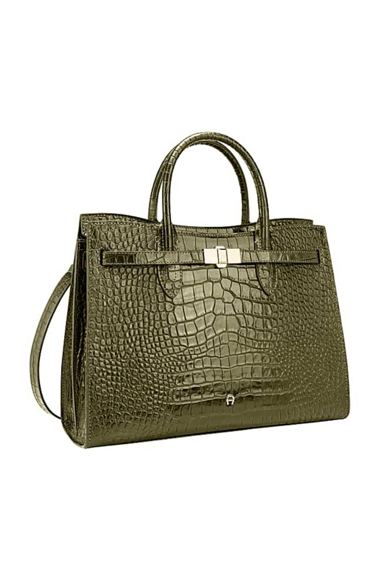 Aigner Farah Coccodrillo Shoulder Bag