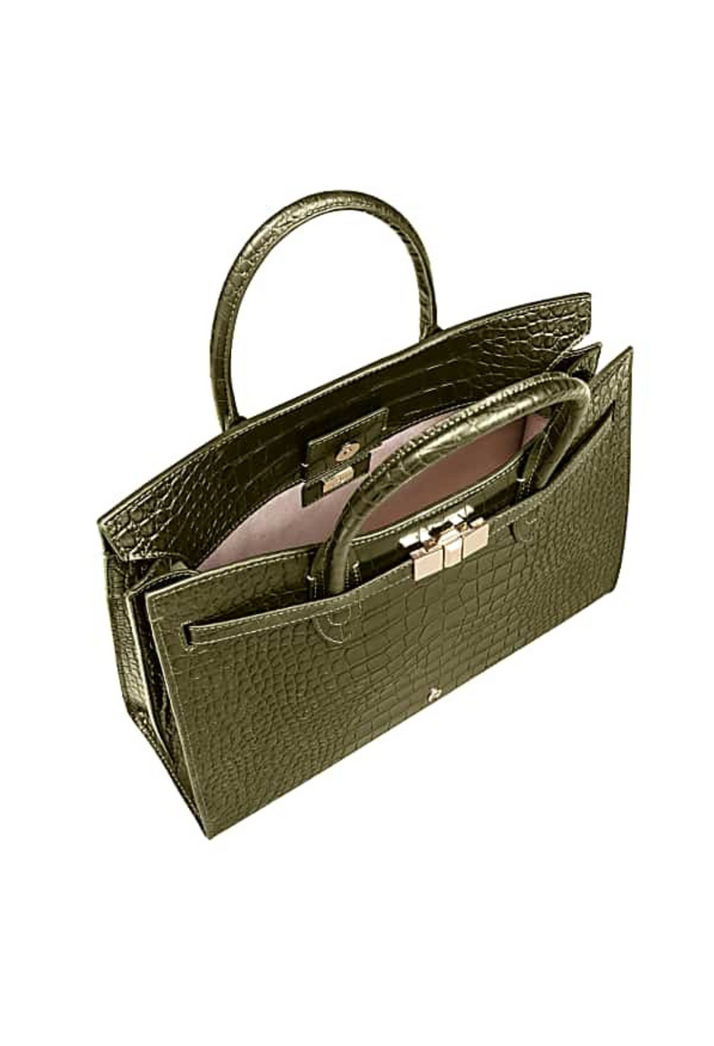 Aigner Farah Coccodrillo Shoulder Bag