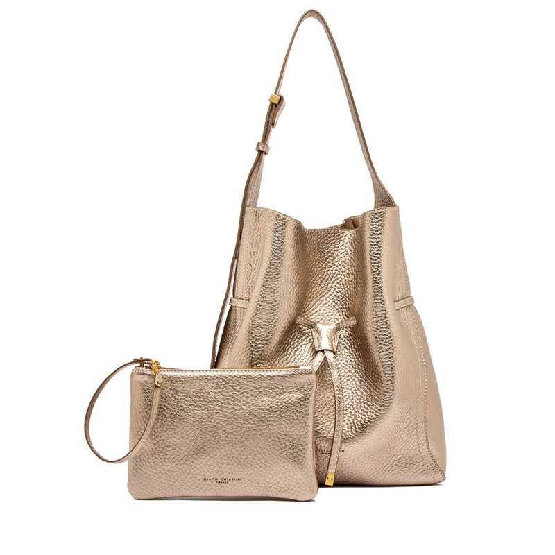 Gianni Chiarini Dua bucket bag with Cavallino effect