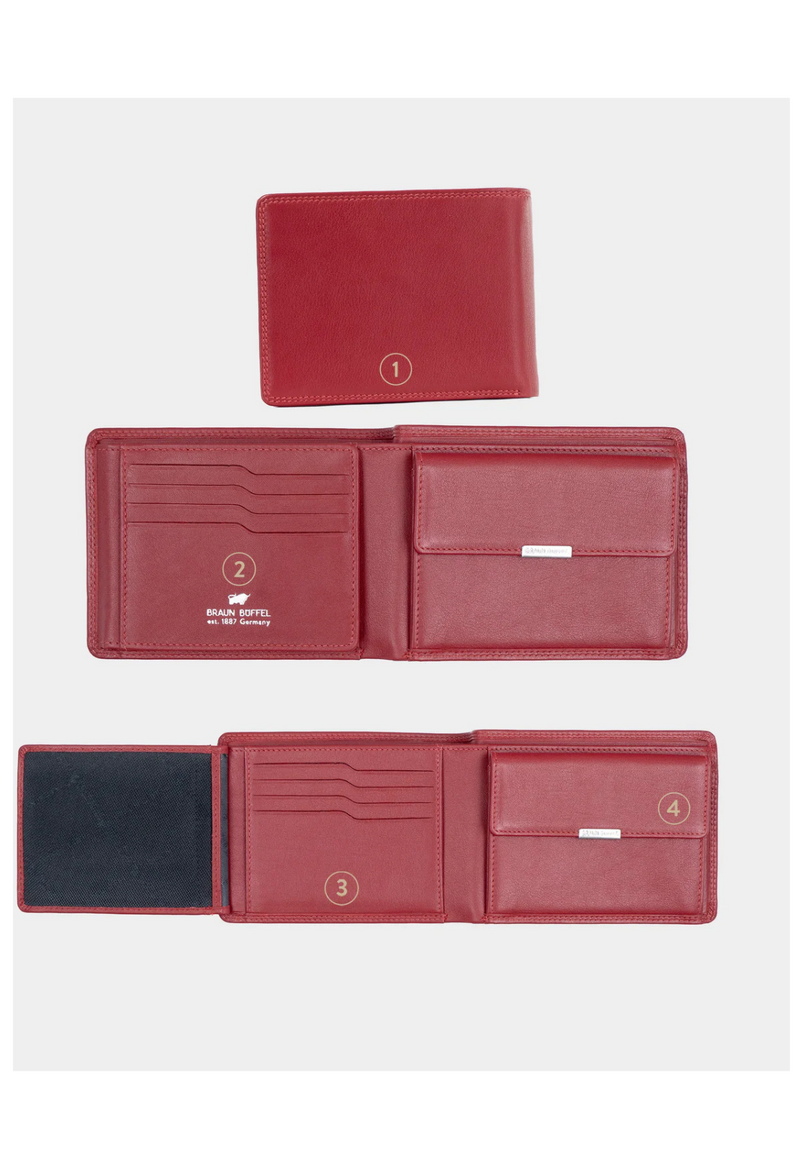 Braun Büffel Golf 8CS RFID Portafoglio orizzontale