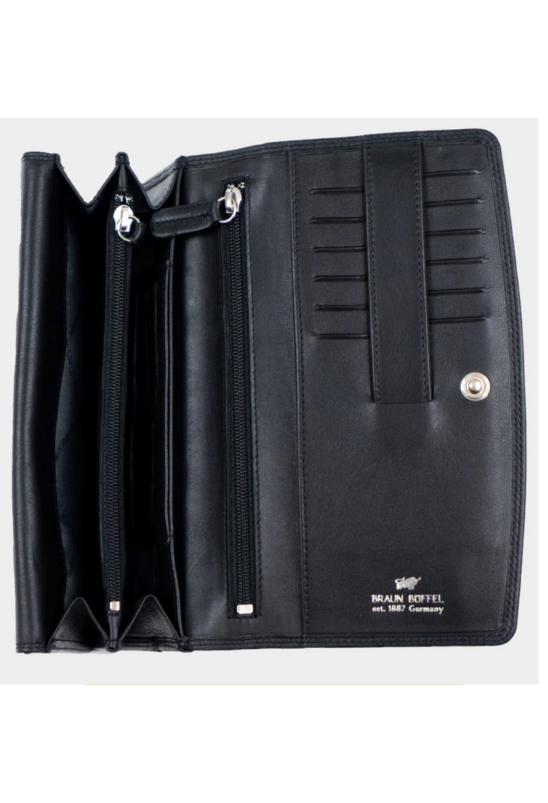 Braun Büffel Golf 6CS RFID Cartera cuadrada Carré