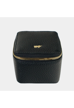 Braun Büffel leather jewelry case