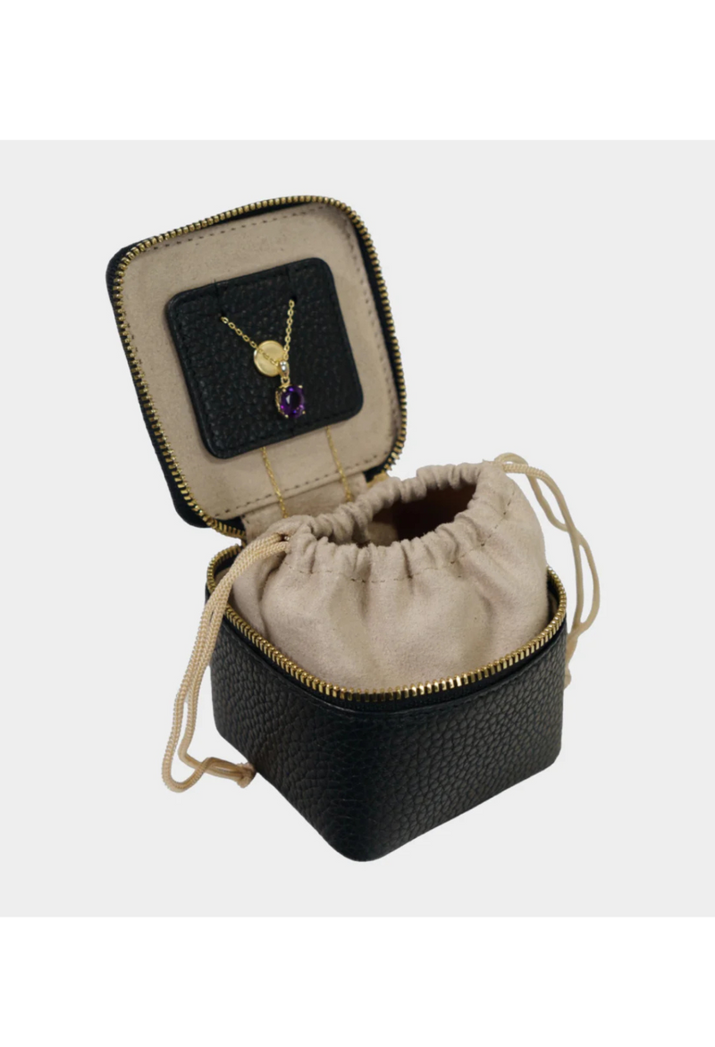 Braun Büffel astuccio porta gioielli in pelle