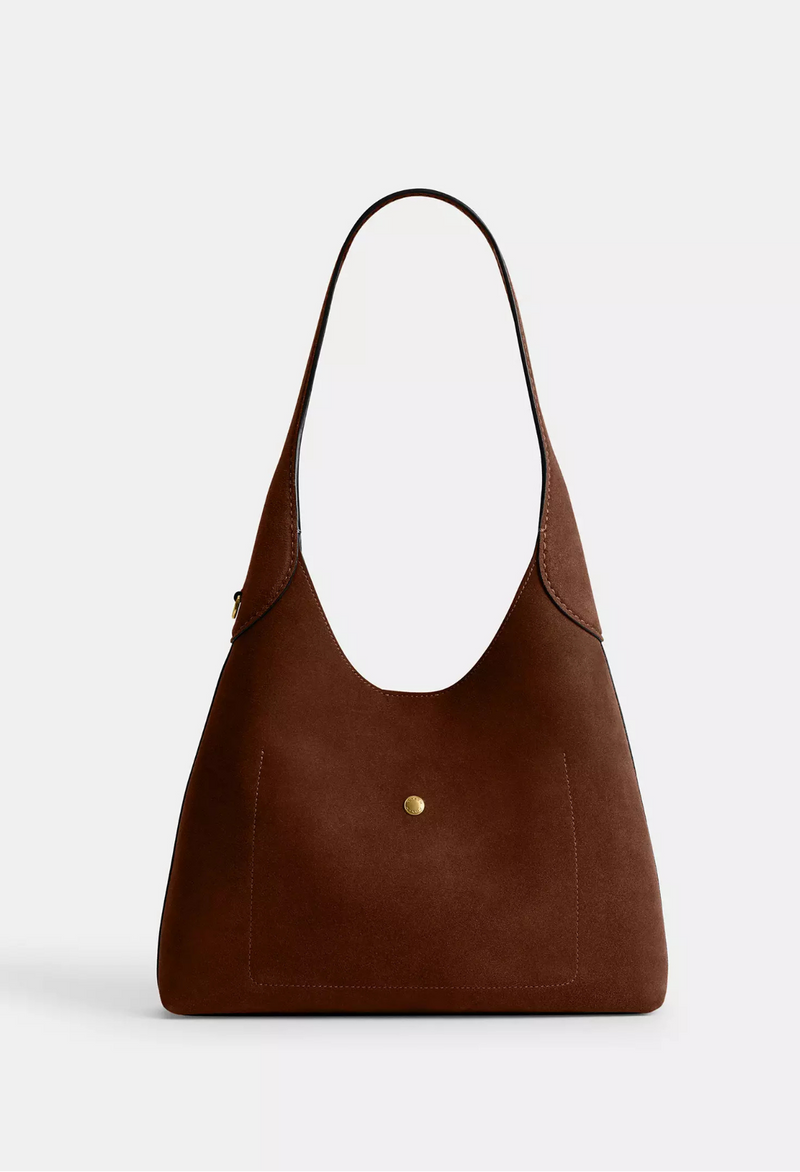 Coach Brooklyn Schultertasche Wildleder