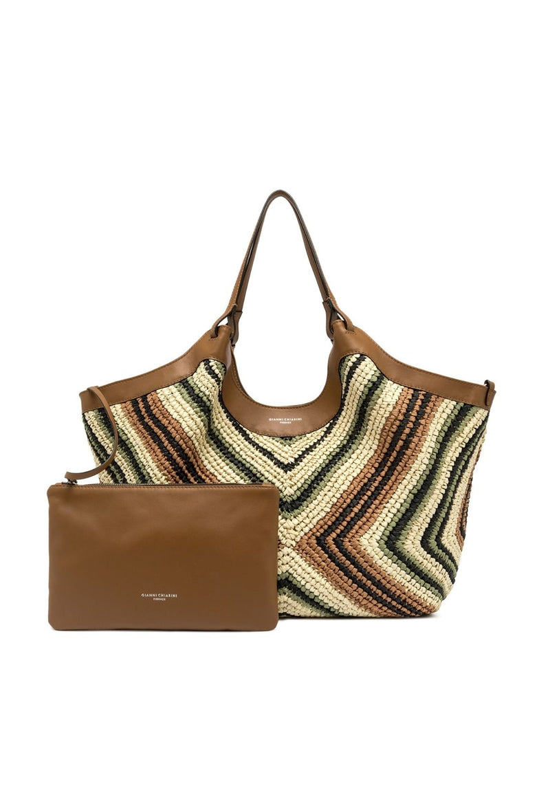 Gianni Chiarini Dua Bucket Bag Straw