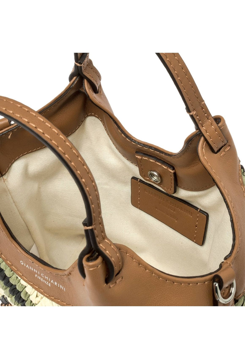 Gianni Chiarini Dua Borsa a secchiello Paglia