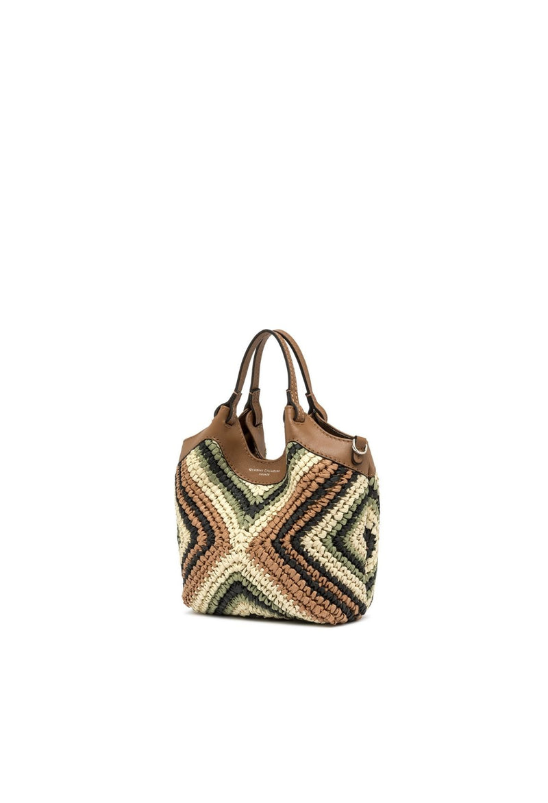 Gianni Chiarini Dua Borsa a secchiello Paglia