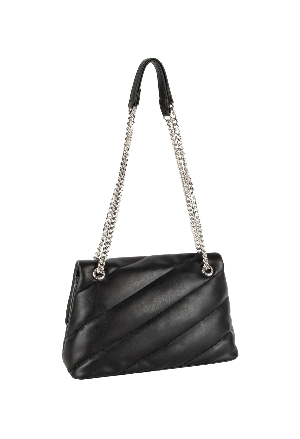 Joop! Borsa A Tracolla Iniziale Lucille - Nera Con Logo Trapuntato - Dimensioni 22x14x7 Cm - Eleganza E Praticità