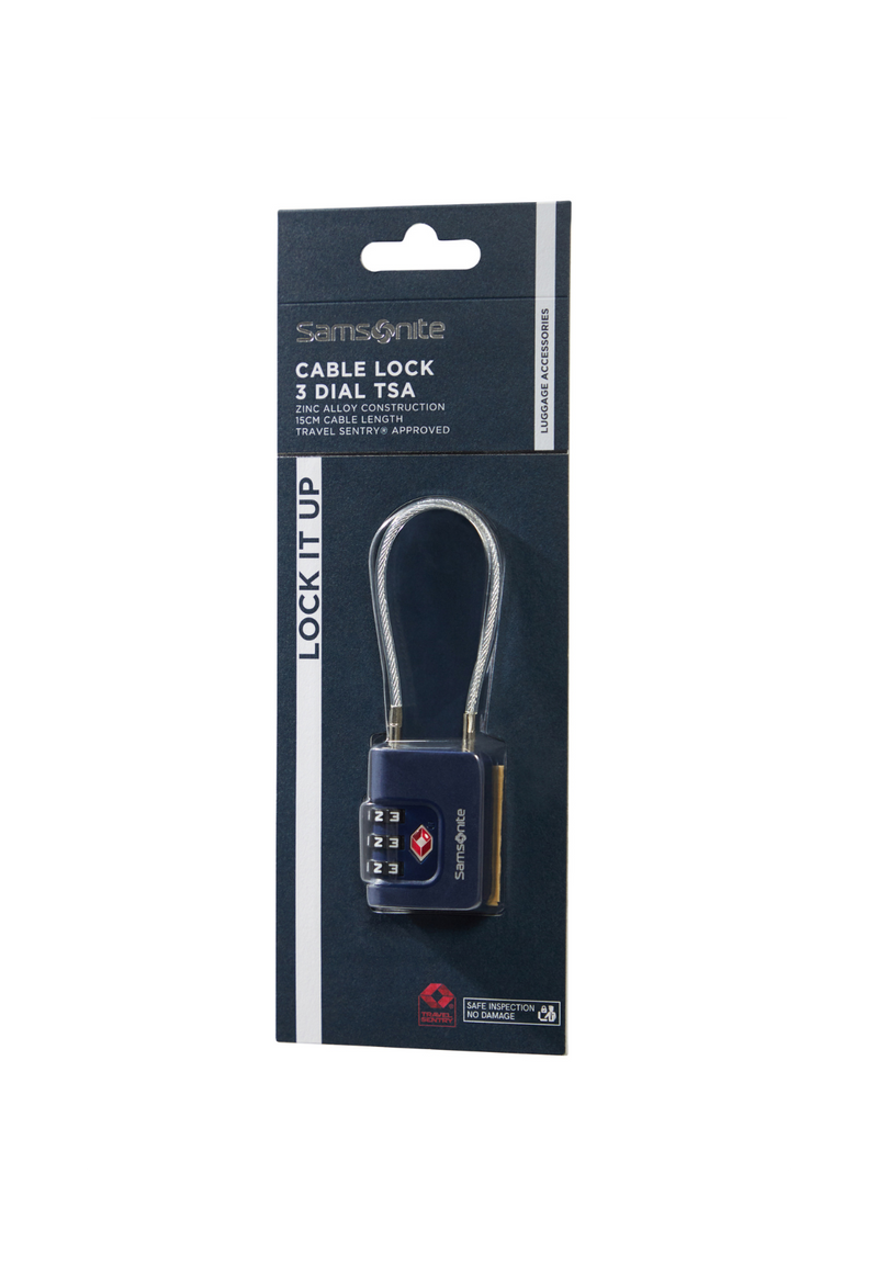 Samsonite TA Revolution 3-Ziffern TSA Kabelschloss