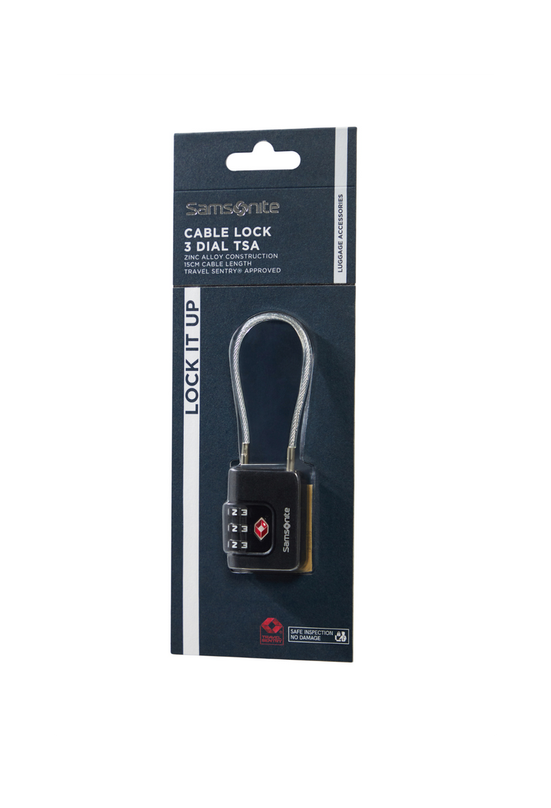Samsonite TA Revolution 3-digit TSA cable lock