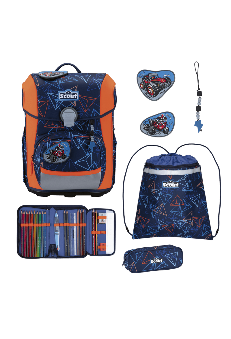 Sac à dos scolaire Scout Neo Exklusiv Superflash Extreme Set
