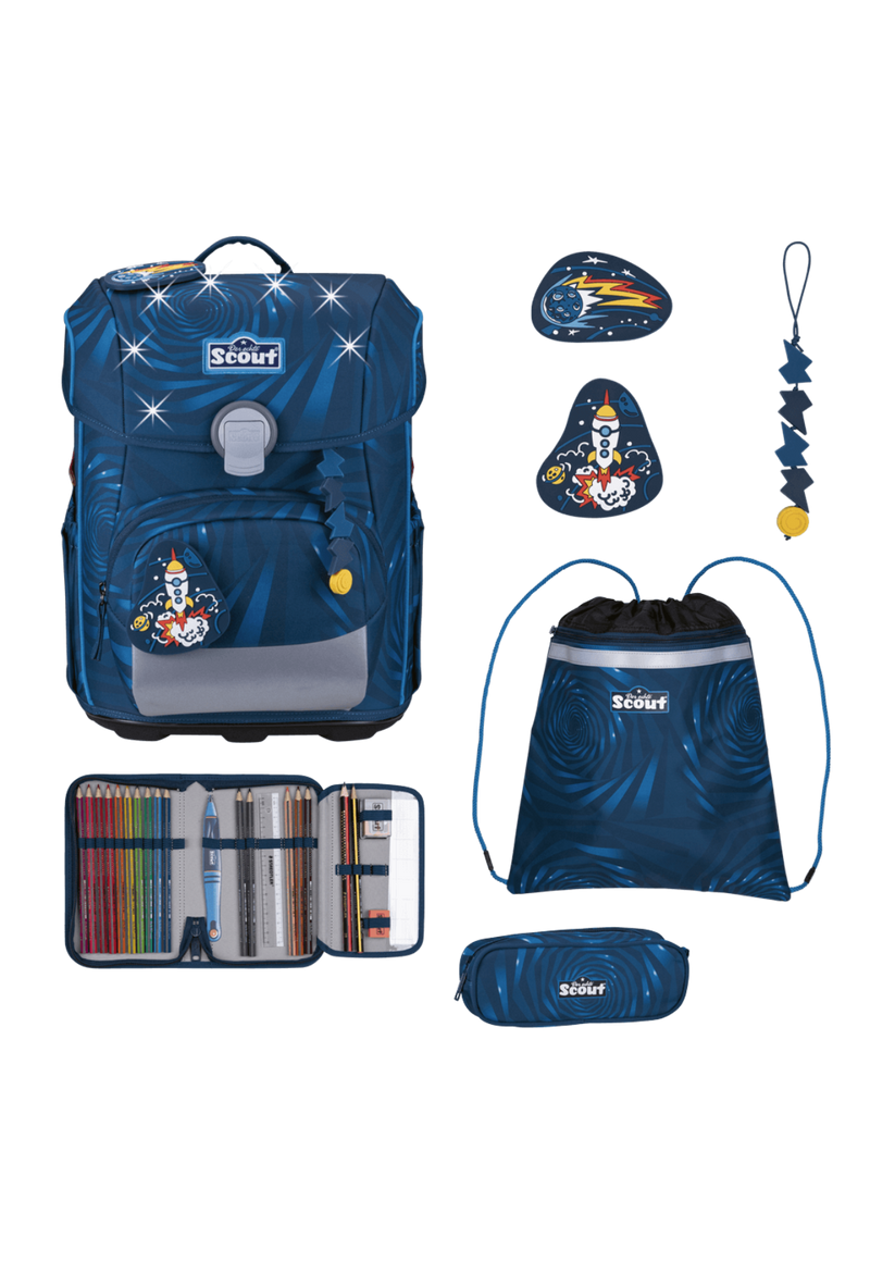 Set de mochila escolar Scout Neo Exklusiv Superflash Extreme