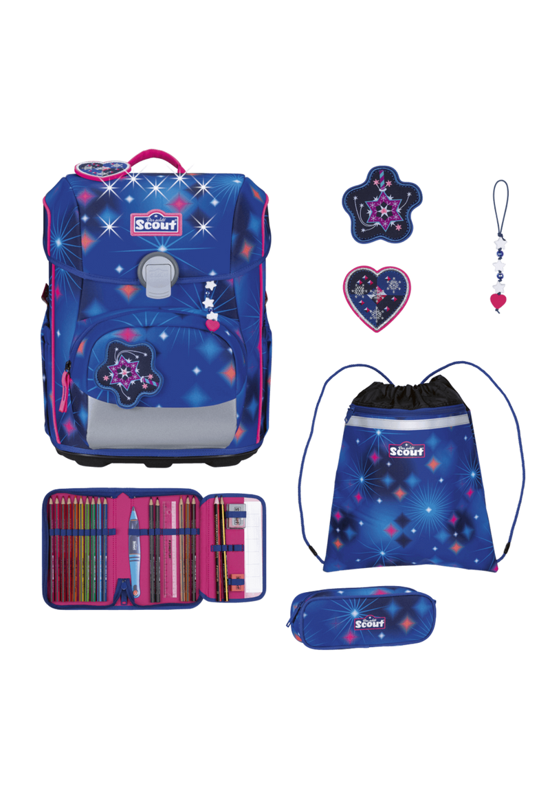 Scout Neo Exklusiv LED zestaw tornistra szkolnego