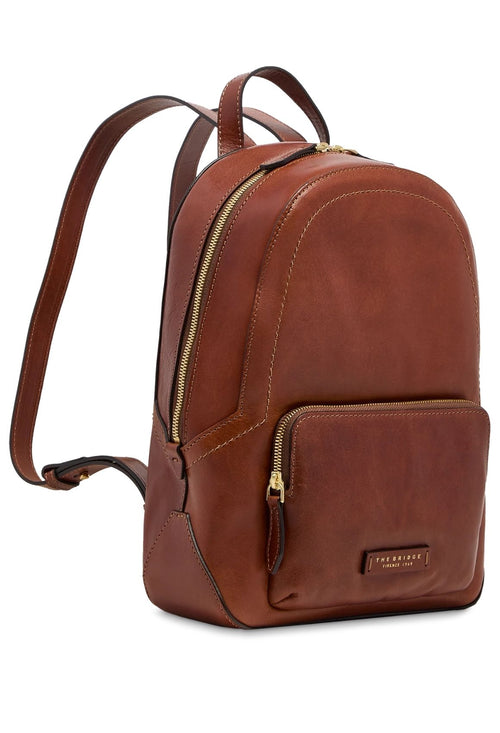 bridge leather backpack Mens with front flap The Bridge mens backpack in leather with two zips The Bridge Story Larisssa Backpack