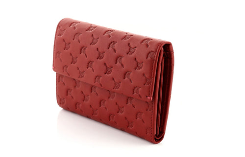 red with pattern
