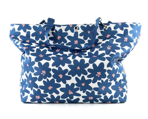 blau mit Muster / XL