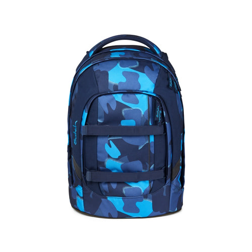 blau mit Muster