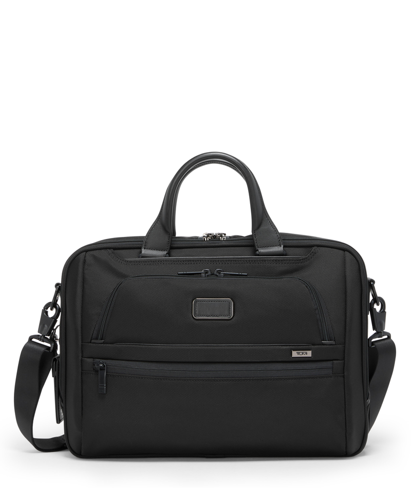 Tumi Alpha 4 Maletín negro de nailon balístico FXT