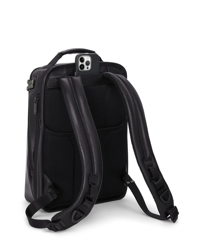 Tumi Alpha 4 Backpack 15 Inch Expandable Made of Leather