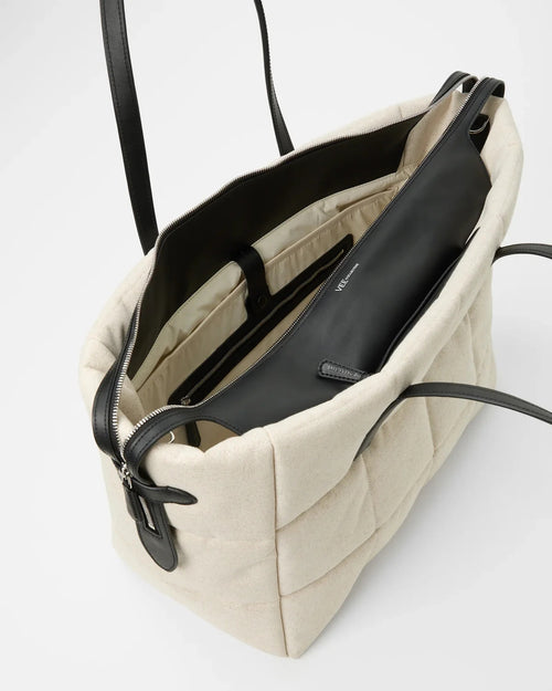 Natural Canvas/ Black / Large